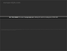 Tablet Screenshot of europa-style.com
